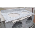 Countertop White Marble Vanitytop untuk Bilik Mandi